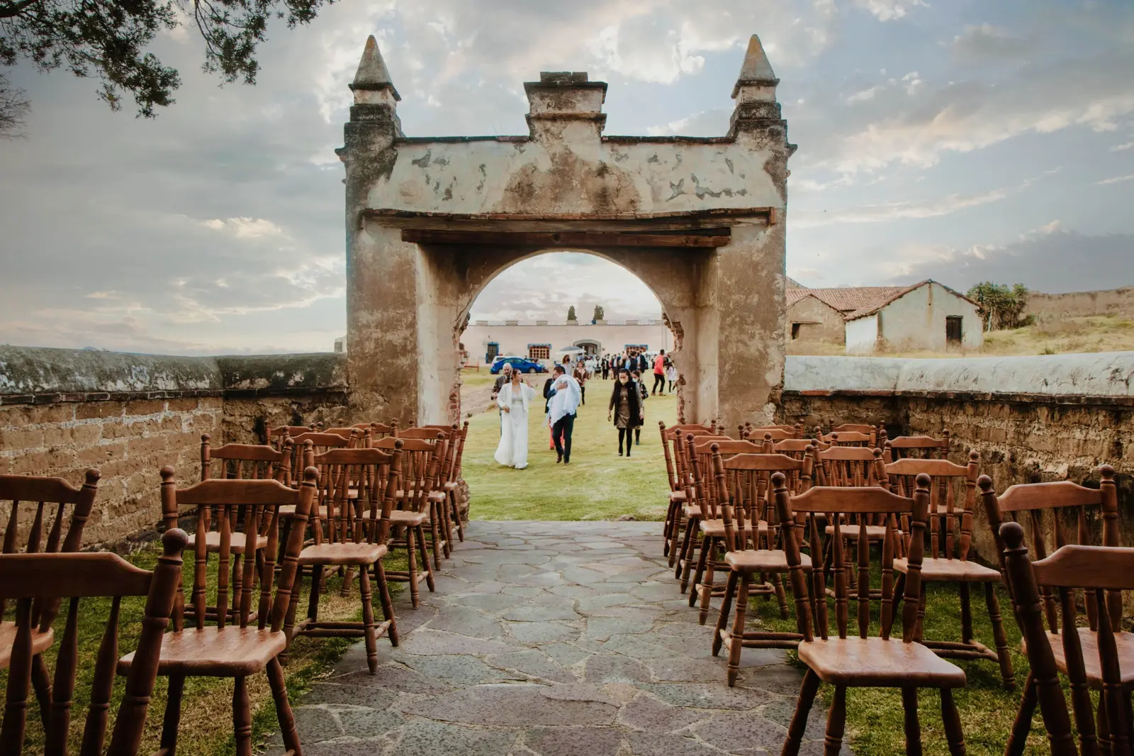 Entrada de Andrea a la capilla de Hacienda Tepetzala