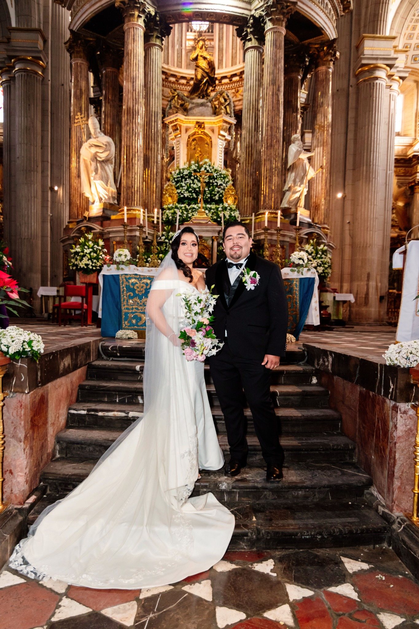 Boda de Ángel & Mildred en Catedral de Puebla · Hotel Posada Señorial, Cholula