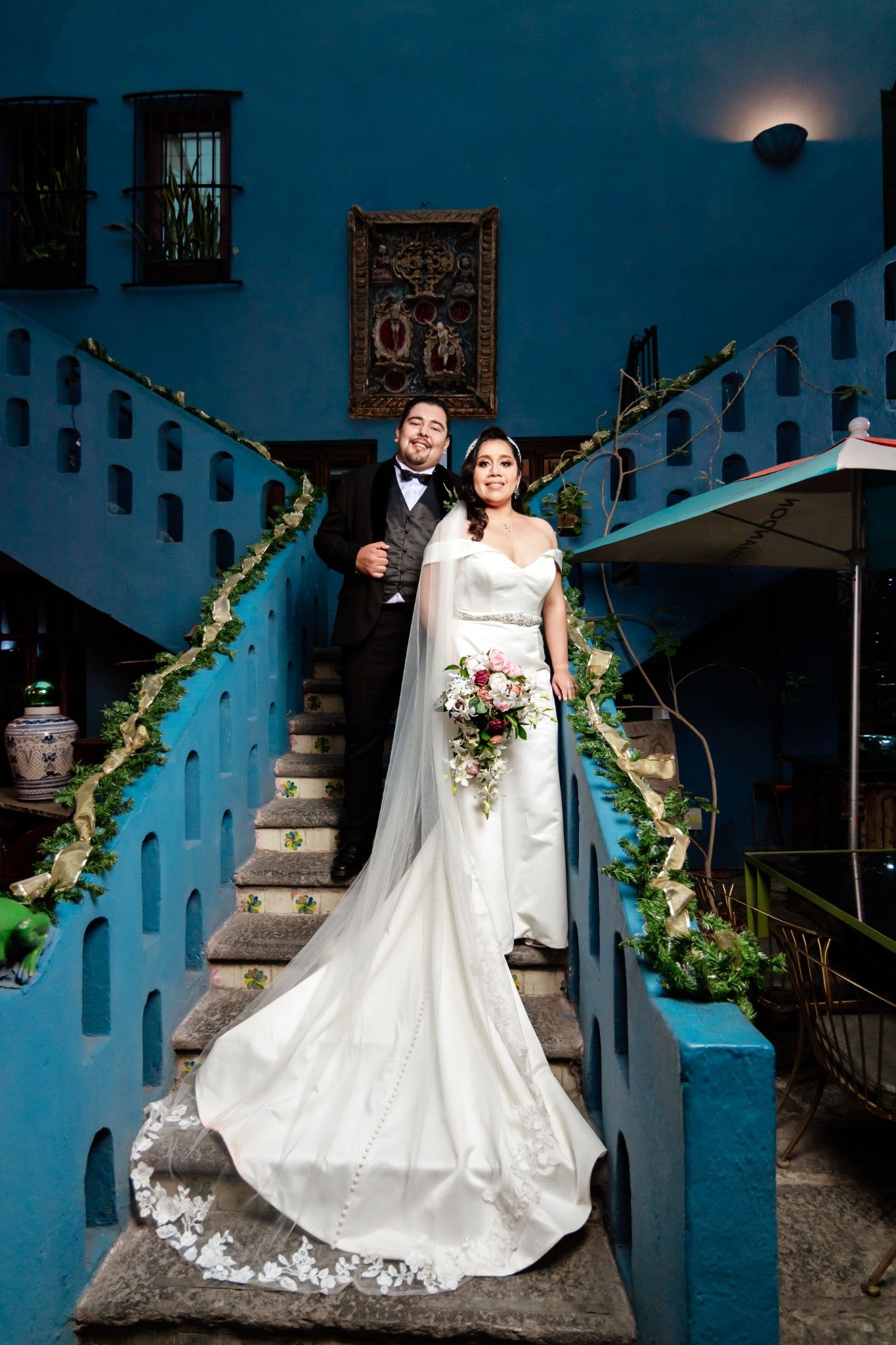 Boda de Ángel & Mildred en Catedral de Puebla · Hotel Posada Señorial, Cholula
