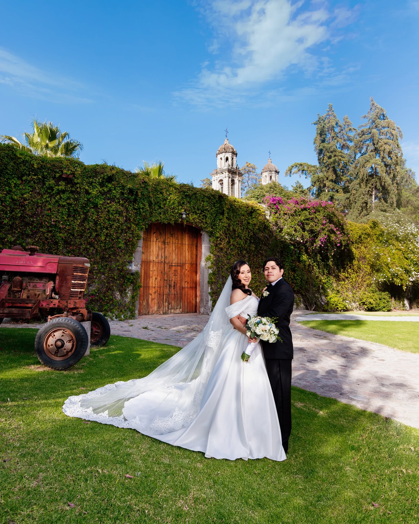 Novios en hacienda