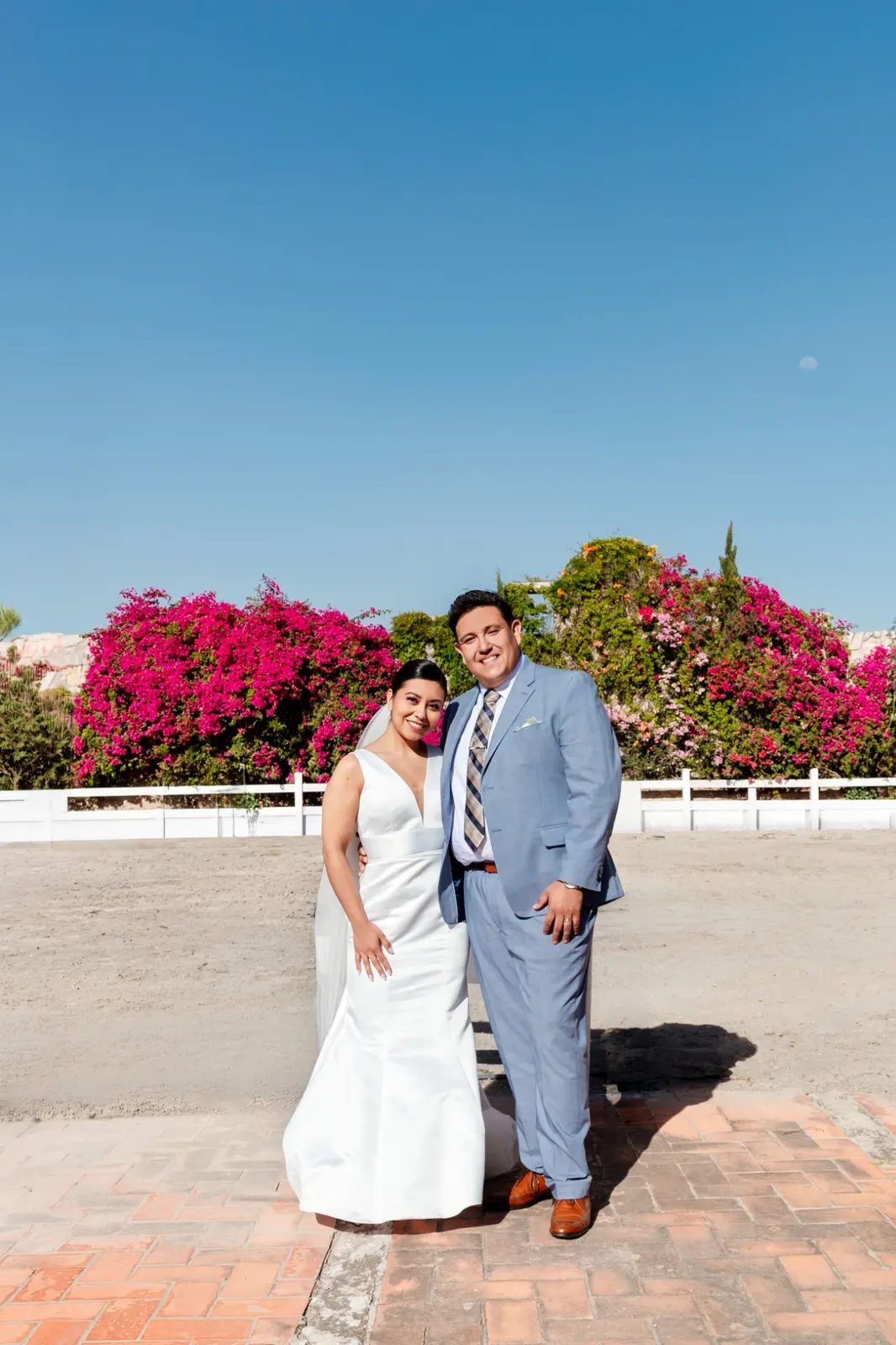 Carlos y Elizabeth durante su sesión de boda