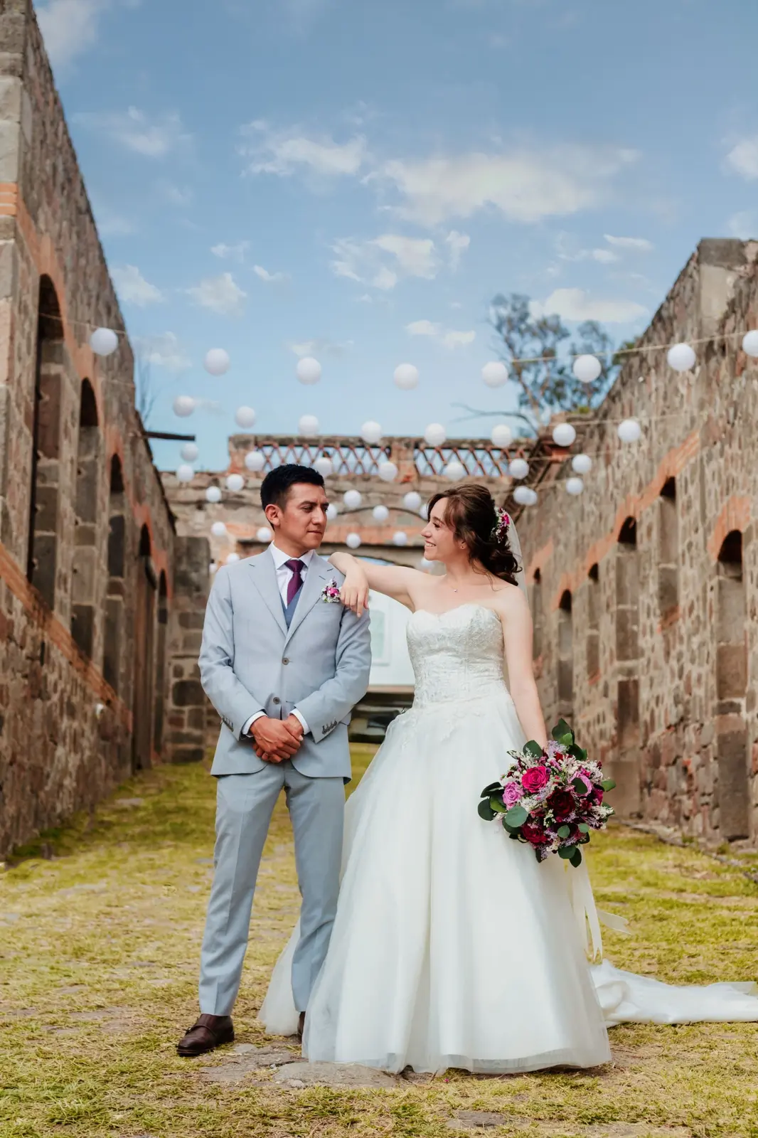 Retrato relajado de Cecilia y Josué